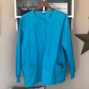 Teal scrub jacket